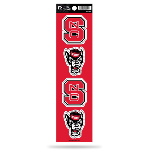 RICO Industries NCAA North Carolina State Wolfpack Quad Decal