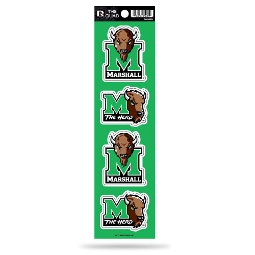 Rico Industries NCAA Marshall Thundering Herd Quad-sticker