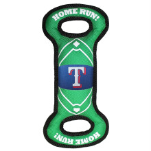 Lemmikkielδimet First MLB TEXAS RANGERS Baseball Field Dog -lelu, jossa kaksoisreunaompeleet ja sisδinen SQUEAKER