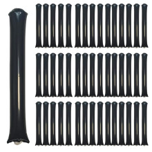 ROSEBB 48 stk. Round Head Boom Sticks Thunder Sticks Cheer Sticks Team Spirit Plastic Cheerleading Spirit Stick Clapper Oppustelig Noise Maker Sp
