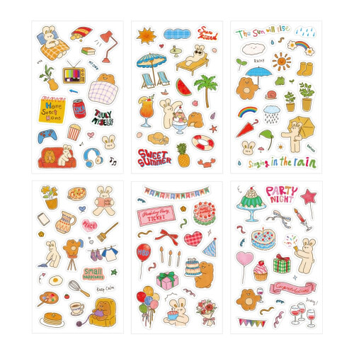 Monolike Unmatched Friends Theme Sticker 6P Set