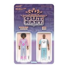 Super7 Outkast Big Boi & Dre pr?senterer reaktionsfigurer - (2 stk.) 3,75"""" Outkast actionfigurer med tilbeh?r Hip Hop samleobjekter og retrolege
