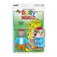 Super7 Richard Scarry Bananas Gorilla - 3,75"""" Richard Scarry Books Actionfigur med tilbeh?r til samleobjekter og retroleget?j