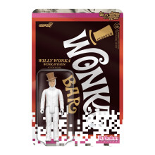 Super7 Willy Wonka e la fabbrica di cioccolato Willy Wonka White Suit - 3,75 """" Action figure con collezione di film classici accessori e giocattoli