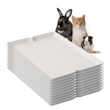 Forro de caixa de areia descartvel HOP para coelhos, gatos, porquinhos-da-ndia, chinchicalls. Resistente a vazamentos, grande, biodegradvel, i