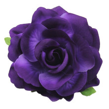 VEICOSTT Damen-Haarspange mit Rosen-Blumen-Haar-Accessoires, Blumen-Brosche, Anstecknadel ZFJ11 (lila)