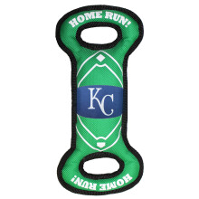 MLB KANSAS CITY ROYALS Baseball Field Dog -lelu, jossa kaksoisreunaompeleet ja sisδinen SQUEAKER
