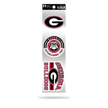 RICO Industries RSS110101: Georgia University 3-delige retro spirit-stickers