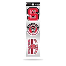 RICO Industries RSS130201: North Carolina State 3-delige retro spirit-stickers