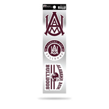 RICO Industries RSS150501: Alabama A&M 3-delige retro spirit-stickers