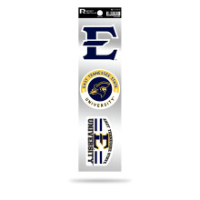 Rico Industries NCAA East Tennessee State Buccaneers 3-teiliges Retro-Spirit-Aufkleber-Retro-Aufkleber-Set