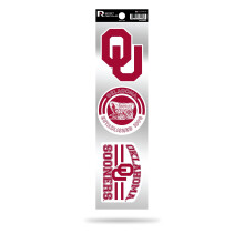 RICO Industries RSS230201: Oklahoma University 3-delige retro spirit-stickers