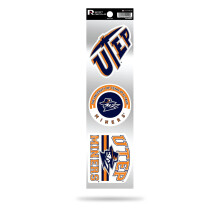 Rico Industries RSS260901: Texas in El Paso The University of (UTEP) 3-delige Retro Spirit-stickers