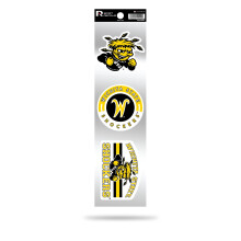 RICO Industries RSS310301: Wichita State 3-delige retro spirit-stickers