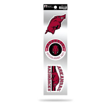 Rico Industries RSS360101: Arkansas University 3-delige Retro Spirit-stickers