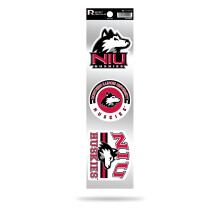 Rico Industries NCAA Northern Illinois Huskies 3-delige retro spirit stickers retro sticker set