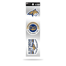 Rico Industries NCAA Montana State Bobcats 3-teiliges Retro-Spirit-Aufkleber-Retro-Aufkleber-Set