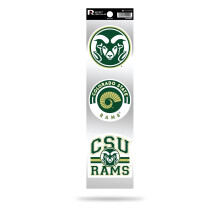 Rico Industries NCAA Colorado State Rams 3-delige Retro Spirit-stickers Retro-stickerset
