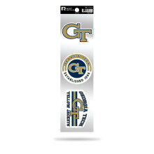 Rico Industries RSS110301: Georgia Tech (Georgia Institute of Technology) 3-delt Retro Spirit Decals