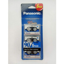 Panasonic RT-906MC Microcassette. 6-Pack. Elke tape 90 minuten capaciteit.