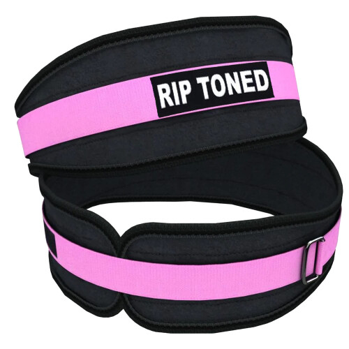 Cinto de levantamento de peso tonificado Rip - Cintos de treino de 4,5 polegadas para levantamento de peso Powerlifting Treinamento de fora de m