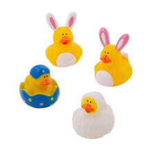 Easter Bunny Rubber Duckies 12 Pieces Holiday Toys and Decorations Treasure Chests Supplies