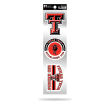 Rico Industries RSS260801: Texas Tech 3-teilige Retro-Spirit-Aufkleber