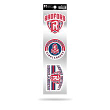 RICO INDUSTRIES NCAA RADFORD Highlanders 3-delige retro spirit stickers retro sticker set
