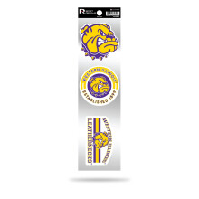 RICO INDUSTRIES NCAA Western Illinois Leathernecks 3-delige retro spirit stickers retro sticker set