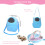 Leito de silicone VOLOBE com bolsa de transporte porttil azul Leito realista de 5 polegadas com almofada de dormir acessrios para crianas me 3