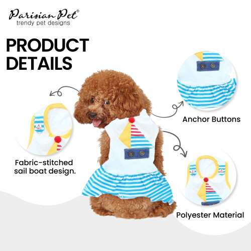 Robe de chien de bateau de compagnie parisien 2