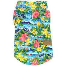 Parisian Pet Hawaiian Dog Shirt - Sommarklder i bomull - Snygg strandoutfit - Krok- och glestngning - Maskintvttbar fr stora hundar