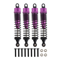 GDOOL Front Rear RC Shock Absorber, 4-Pack Aluminum 98mm Adjustable Assembled Spring Damper Suspension for 1:10 Redcat HSP 94166 94106 94107 94155 941
