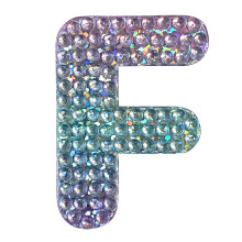 NlepkaBeans Alphabets Psmeno F (2"""" x 2"""" Balen po 1 kusu) Vyrezan do tvaru Adhezivn zda - Deti Teens Dospel