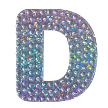 NlepkaBeans Abecedy Psmeno D (2"""" x 2"""" Balen 1 ks) Vyrezan do tvaru Lepidlo na zadn stranu - Deti Teens Dospel