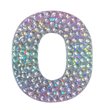 NlepkaBeans Alphabets Psmeno O (2"""" x 2"""" Balen 1 ks) Lepidlo narezan do tvaru Zadn strana - Deti Teens Dospel