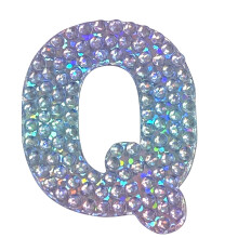 NlepkaBeans Alphabets Psmeno Q (2"""" x 2"""" Balen 1 ks) Lepidlo na zda pristrien do tvaru - Deti Teens Dospel