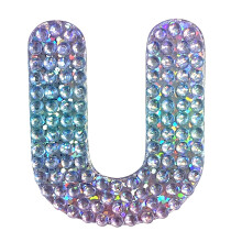 NlepkaBeans Alphabets Letter U (2"""" x 2"""" Balen po 1 kusu Lepidlo narezan do tvaru Zadn strana - Deti Teens Dospel