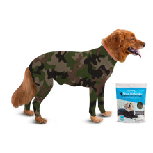 SHED DIFENDER OFENIE CANE ORIGINALE per lo spargimento di cani visto su carrozzeria di squali leggeri moto traspiranti per cani tuta per il recupero
