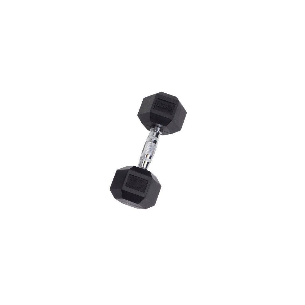 Body-Solid Rubber Coated Hexagon Dumbbells Hand Weights For Men and Women Weights Dumbbell for Strength Training Body Building Home Gym Training Ge