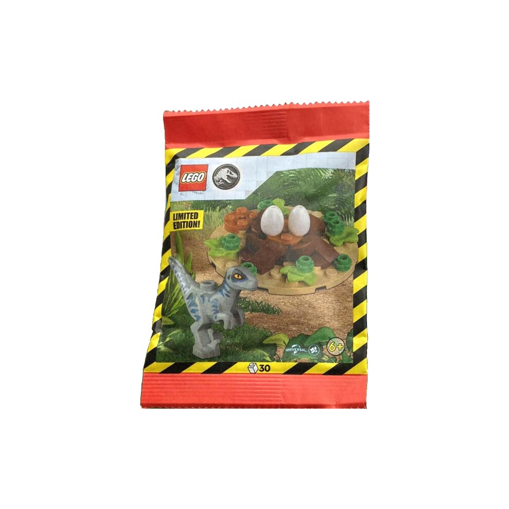Lego Jurassic World: Baby Raptor With Nest Green