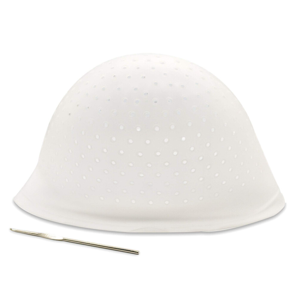 Losaria Holes Open Silicone Highlight Hair Cap Punched Hair Highlighting Cap Reusable Frosting Cap Highlights Caps For Hair Dyeing Diy Hair Color Salon Highli