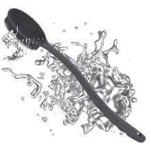 Avilana Back Scrubber for Shower 19 inch Silicone Body Scrubber with Handle Shower Back Scrubber for Men and Women Back Brush for Shower Loofah wit