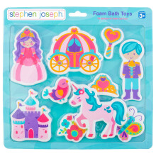 Stephen Joseph Floating Foam Bath Character 10-Piece Toy Set Princess (SJ1148) Small