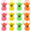 Multicolor Duck Call Whistles - One Dozen (12) 1