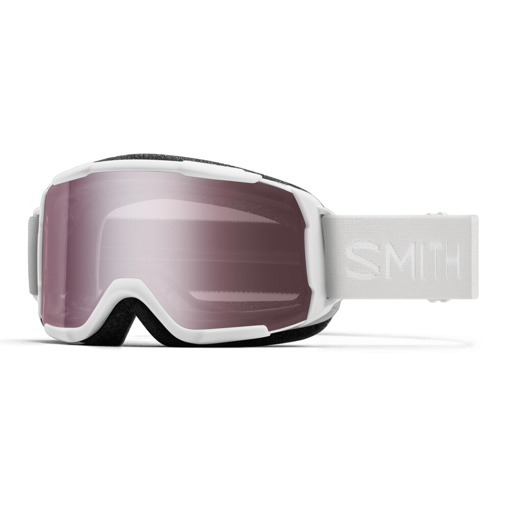 Smith Daredevil Youth Ggggles avec Carbonic-X Lens - Performance Snowports Kids Goggles pour le ski et le snowboard - Blanc + Ignitor Mirror Lens