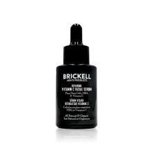 Brickell Men's Anti Aging Vitamin C Serum For Face Repairing Night Facial Serum for Men Natural and Organic Hyaluronic Acid Serum For Face to Dimini