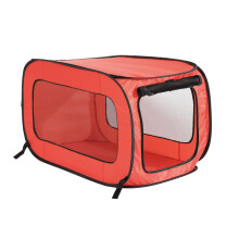 Beatrice Home Fashions Prenosn skldac vsuvn bouda Cestovn prepravka pro kocky a psy 36"""" D x 22""""  x 22"""" V Cerven