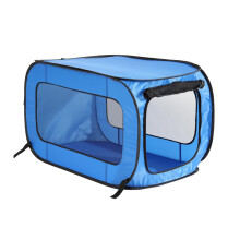 Beatrice Home Fashions Prenosn skldac vyskakovac bouda Cestovn prepravka pro kocky a psy 36"""" D x 22""""  x 22"""" H Modr