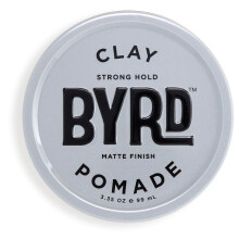 BYRD Hair Clay Pomade - Strong Hold Ultra Matt Finish Addera volym och skulptera till alla hrtyper 3,35 Oz